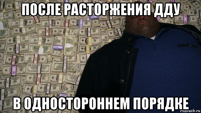 после расторжения дду в одностороннем порядке
