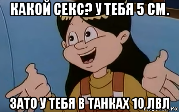 какой секс? у тебя 5 см. зато у тебя в танках 10 лвл, Мем Ничего уже не поделать