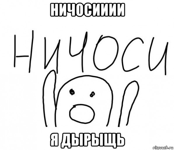 ничосииии я дырыщь, Мем  Ничоси