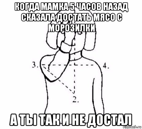 когда мамка 5 часов назад сказала достать мясо с морозилки а ты так и не достал, Мем  Перекреститься