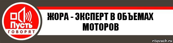 Жора - эксперт в объемах моторов, Комикс   пусть говорят