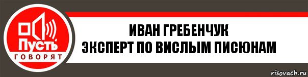 Иван Гребенчук
Эксперт по вислым писюнам, Комикс   пусть говорят