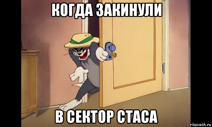 когда закинули в сектор стаса