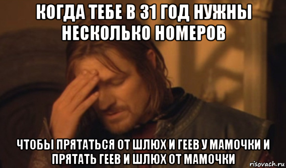 когда тебе в 31 год нужны несколько номеров чтобы прятаться от шлюх и геев у мамочки и прятать геев и шлюх от мамочки, Мем Закрывает лицо