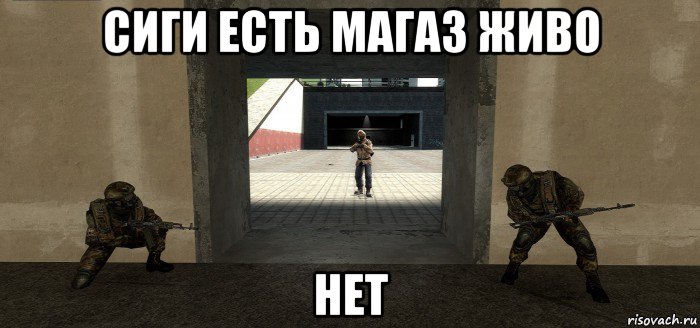 сиги есть магаз живо нет