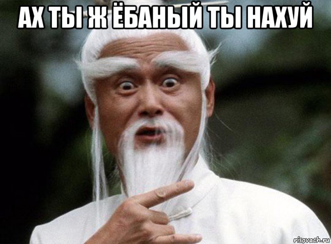 ах ты ж ёбаный ты нахуй , Мем Китайский мудрец мудак
