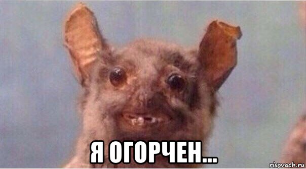 я огорчен...
