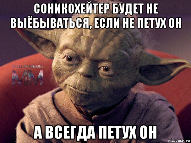 соникохейтер будет не выёбываться, если не петух он а всегда петух он