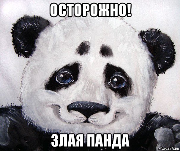 осторожно! злая панда