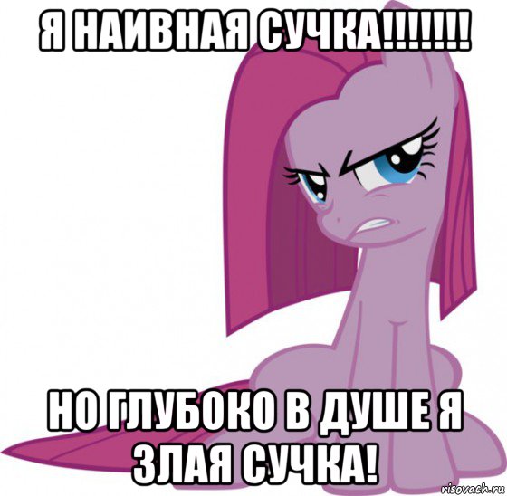 я наивная сучка!!!!!!! но глубоко в душе я злая сучка!, Мем Пинкамина-пай