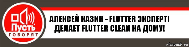 Алексей Казин - flutter эксперт! Делает flutter clean на дому!, Комикс   пусть говорят