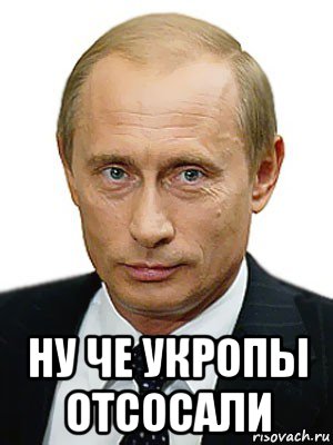  ну че укропы отсосали, Мем Путин