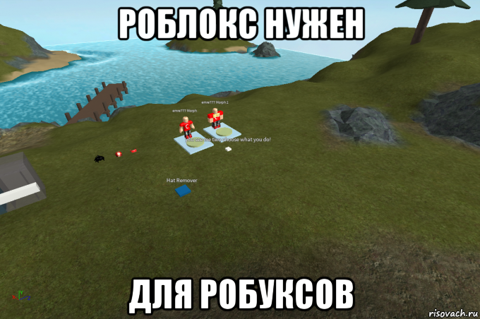 роблокс нужен для робуксов, Мем Roblox