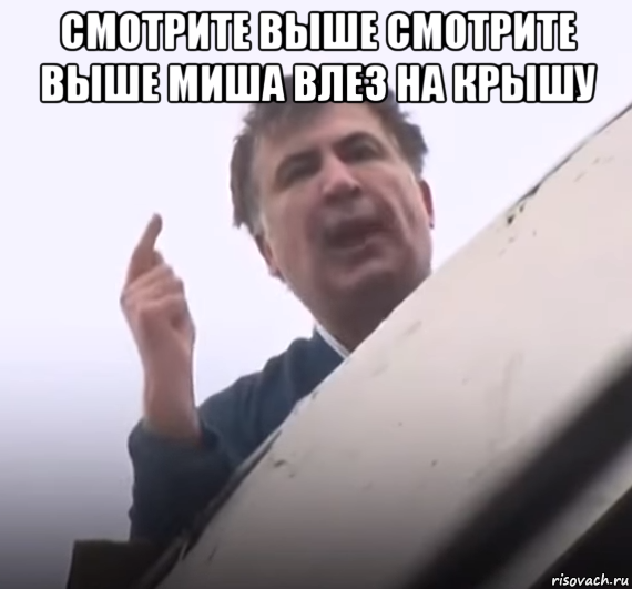 смотрите выше смотрите выше миша влез на крышу 