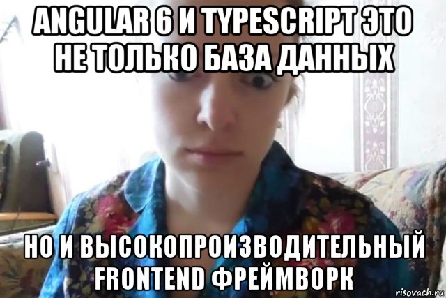 angular 6 и typescript это не только база данных но и высокопроизводительный frontend фреймворк, Мем    Скайп файлообменник