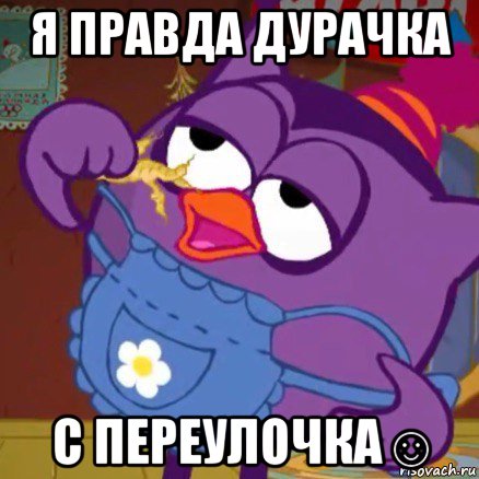 я правда дурачка с переулочка☺