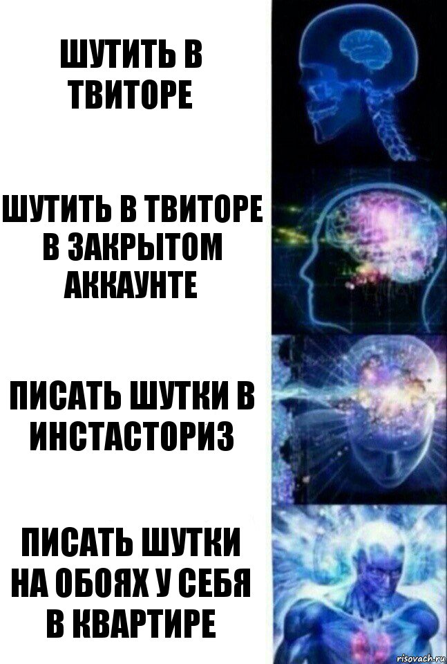 Шутить в твиторе Шутить в твиторе в закрытом аккаунте Писать шутки в инстасториз Писать шутки на обоях у себя в квартире, Комикс  Сверхразум