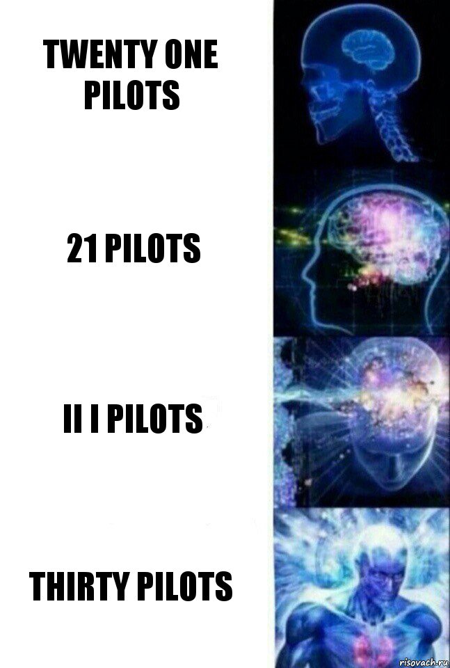 Twenty one pilots 21 pilots II I PILOTS THIRTY PILOTS, Комикс  Сверхразум