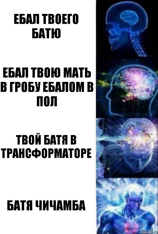 ебал твоего батю ебал твою мать в гробу ебалом в пол твой батя в трансформаторе батя чичамба, Комикс  Сверхразум