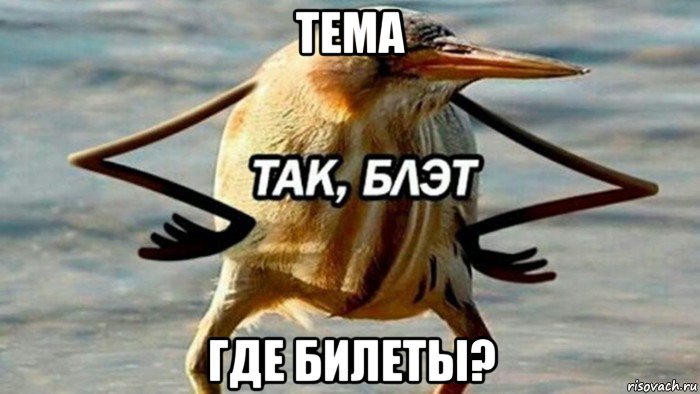 тема где билеты?, Мем  Так блэт