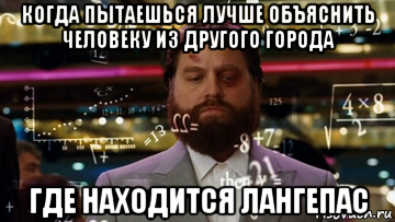 когда пытаешься лучше объяснить человеку из другого города где находится лангепас