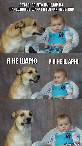 А ты знал, что каждый из народников шарит в теории музыки? Я не шарю И я не шарю, Комикс  Каждый третий