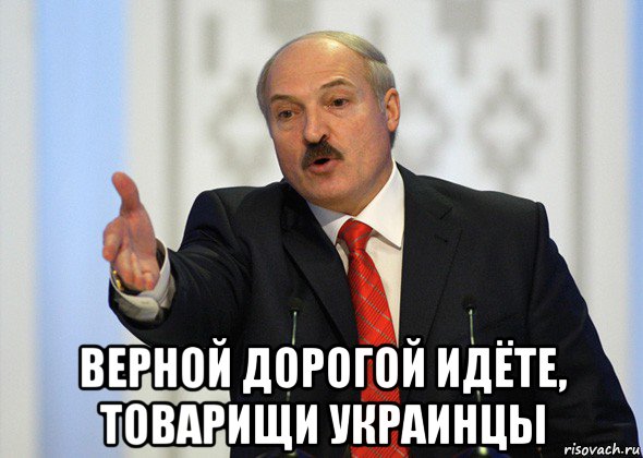  верной дорогой идёте, товарищи украинцы, Мем лукашенко