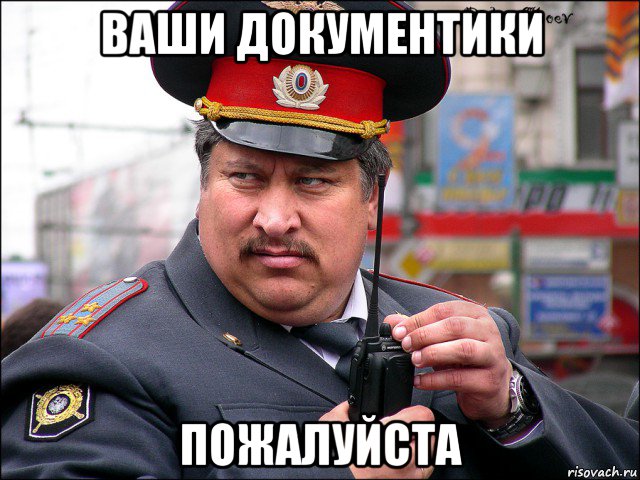 ваши документики пожалуйста, Мем мент