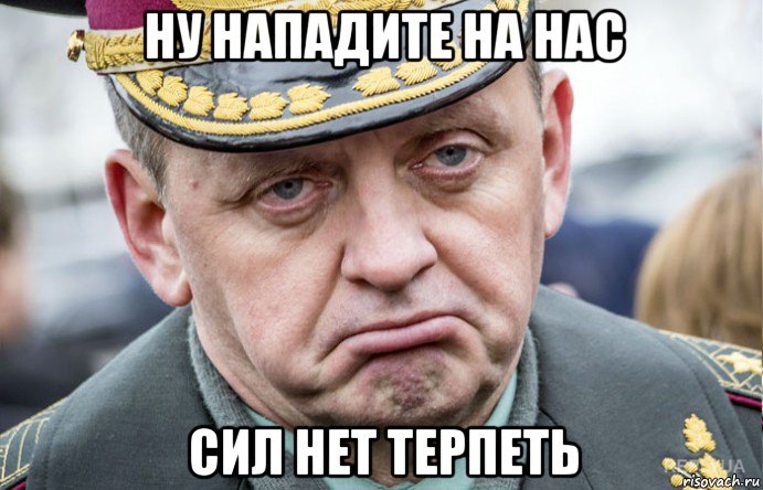 ну нападите на нас сил нет терпеть