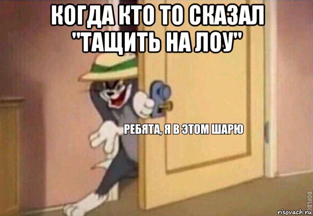 когда кто то сказал "тащить на лоу" , Мем    Ребята я в этом шарю