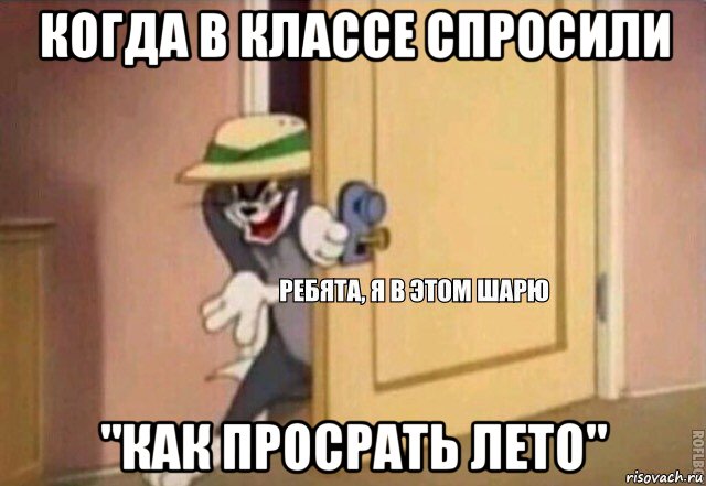 когда в классе спросили "как просрать лето", Мем    Ребята я в этом шарю