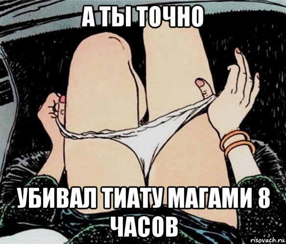 а ты точно убивал тиату магами 8 часов, Мем А ты точно