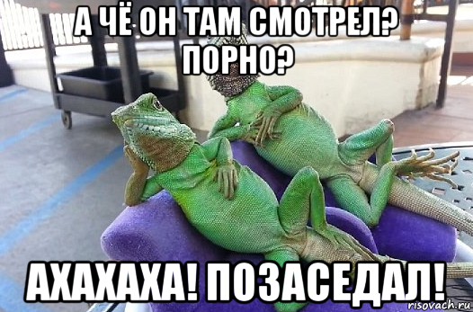 а чё он там смотрел? порно? ахахаха! позаседал!