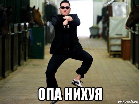  опа нихуя, Мем gangnam style