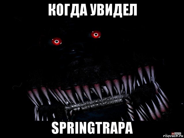когда увидел springtrapa