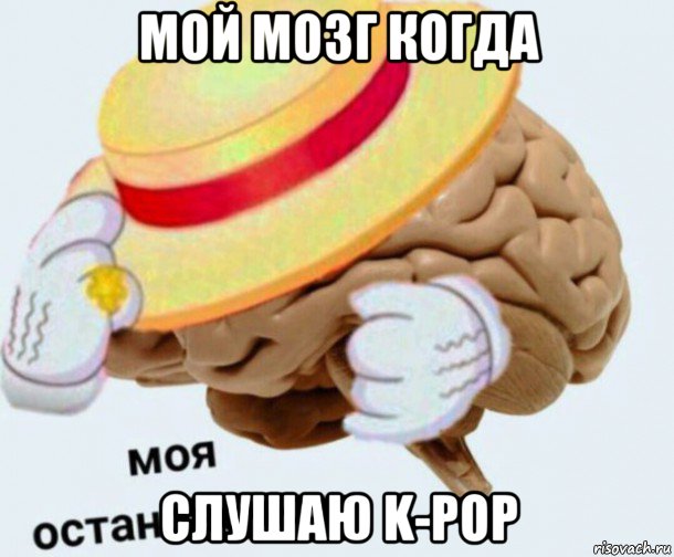 мой мозг когда слушаю k-pop, Мем   Моя остановочка мозг