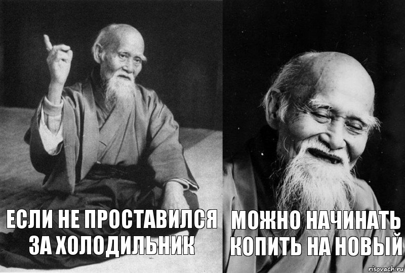 Если не проставился за холодильник Можно начинать копить на новый, Комикс Мудрец-монах (2 зоны)