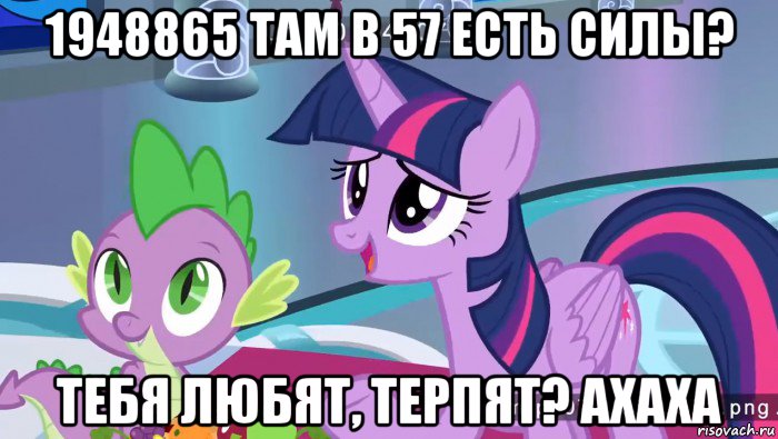 1948865 там в 57 есть силы? тебя любят, терпят? ахаха