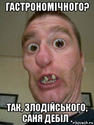 гастрономічного? так, злодійського, саня дебіл .