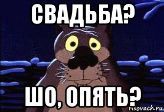 свадьба? шо, опять?