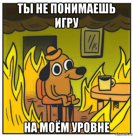 ты не понимаешь игру на моём уровне