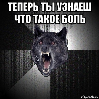 теперь ты узнаеш что такое боль 