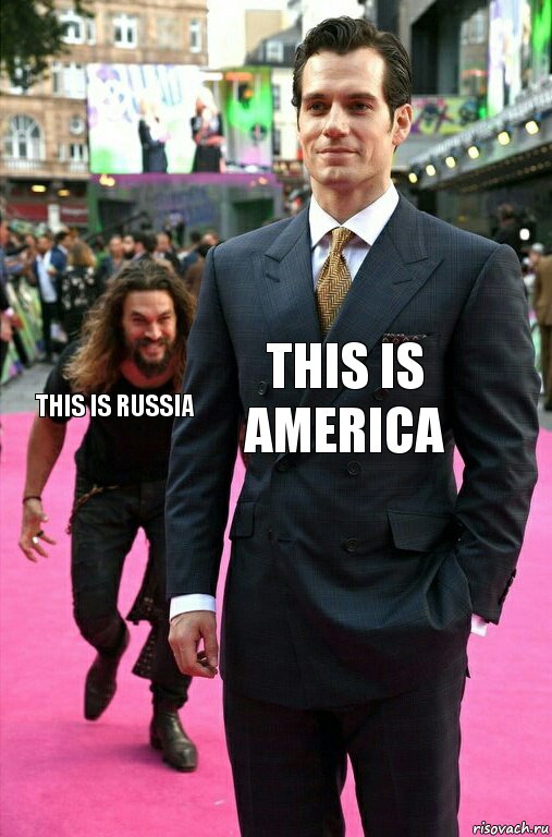 THIS IS AMERICA THIS IS RUSSIA, Комикс Аквамен крадется к Супермену