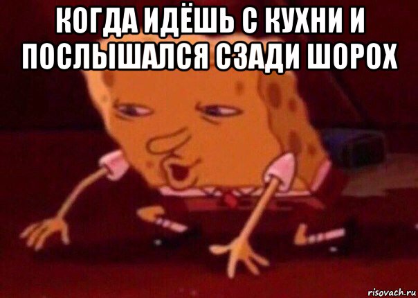 когда идёшь с кухни и послышался сзади шорох , Мем    Bettingmemes