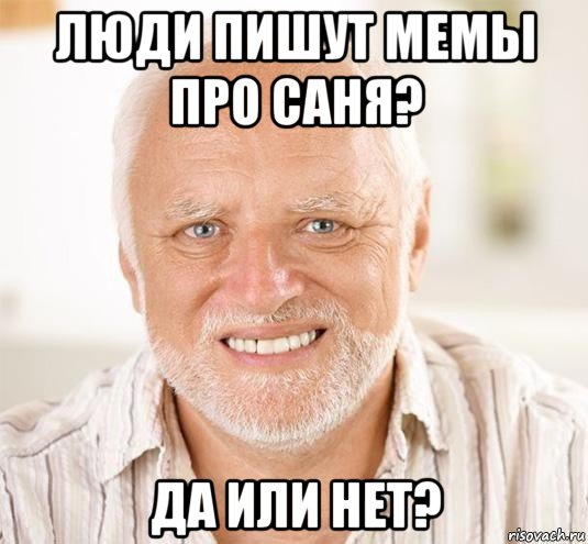 люди пишут мемы про саня? да или нет?