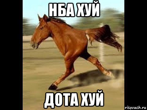 нба хуй дота хуй, Мем Двуногий конь