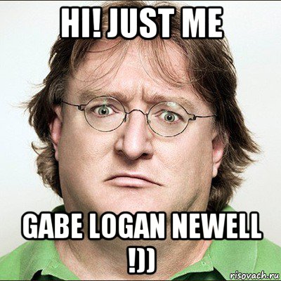 Мем Gabe Logan Newell.