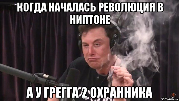 когда началась революция в ниптоне а у грегга 2 охранника, Мем Илон Маск