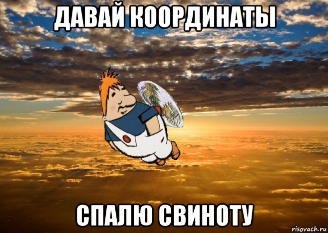 давай координаты спалю свиноту