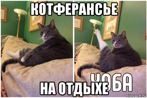 котферансье на отдыхе